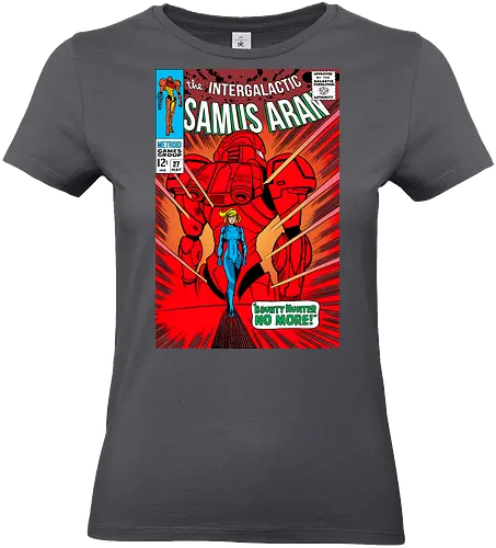 Bounty Hunter no more - comic, Bounty Hunter, retro, parody, girl, bounty, hunter - Standard T-Shirt (Frauen)