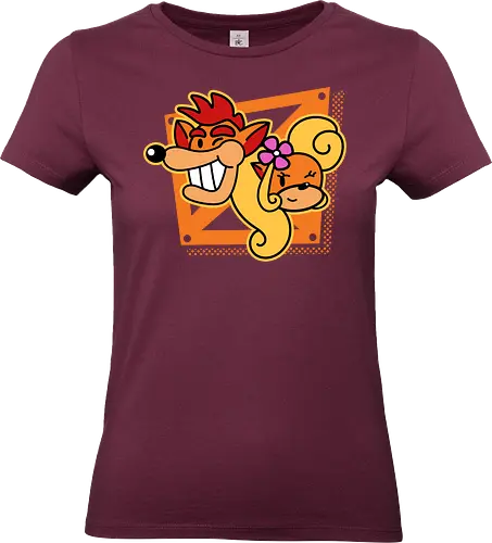 A couple of bandicoots - crash, cute, bandicoot, fun, kawaii, children - Standard T-Shirt (Frauen)