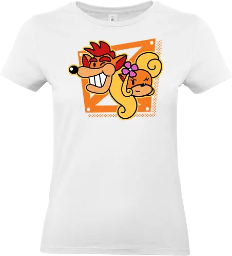 A couple of bandicoots - crash, cute, bandicoot, fun, kawaii, children - Standard T-Shirt (Frauen)