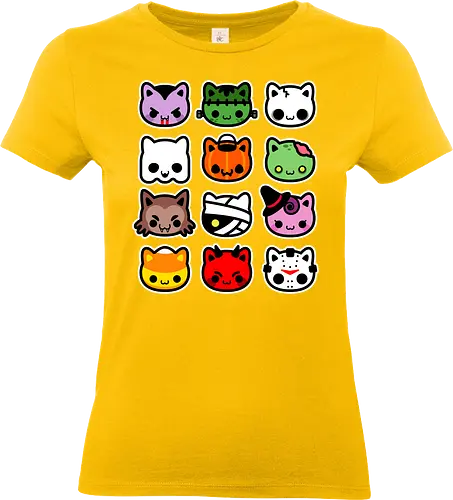hallowkitties - halloween, cat, kitty, cute, funny - Standard T-Shirt (Frauen)