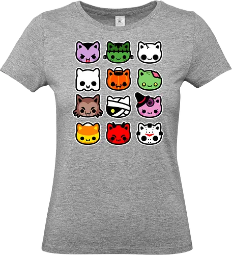 hallowkitties - halloween, cat, kitty, cute, funny - Standard T-Shirt (Frauen)