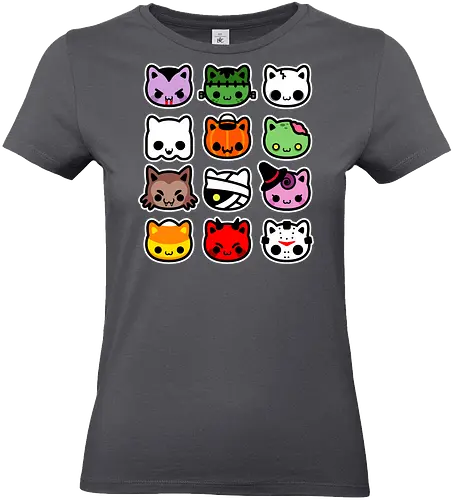 hallowkitties - halloween, cat, kitty, cute, funny - Standard T-Shirt (Frauen)