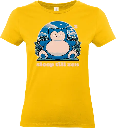 Chubby Anime Zen Monster  - Chubby, Monster, Pet, Cute, Fun, Funny, Game, Video Game, Zen, Meditation, Nap, Napping, Adventure, Fantasy, Fight, Sleep, Sleeping, Sleepy, Bear - Standard T-Shirt (Frauen)