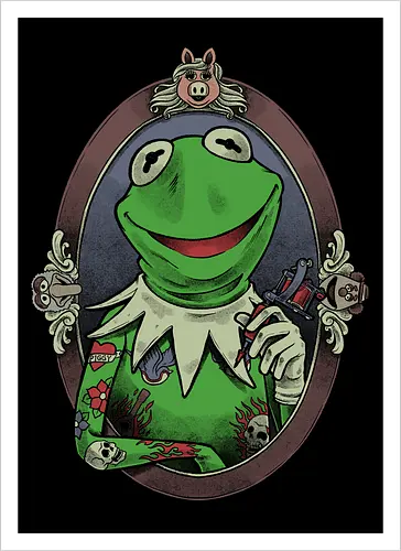 Tattoo Puppet Frog