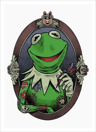 Tattoo Puppet Frog