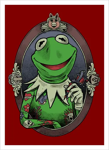 Tattoo Puppet Frog