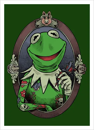 Tattoo Puppet Frog