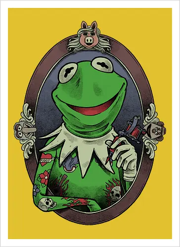 Tattoo Puppet Frog