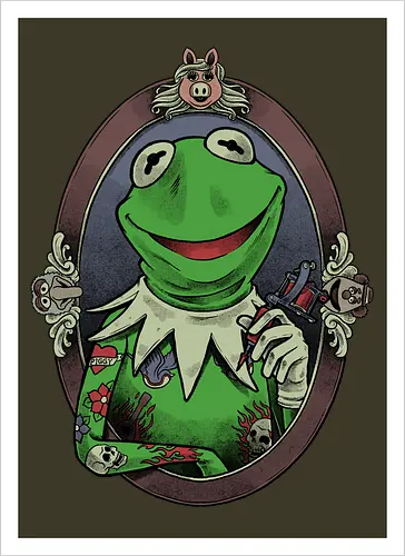 Tattoo Puppet Frog