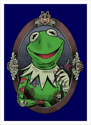 Tattoo Puppet Frog