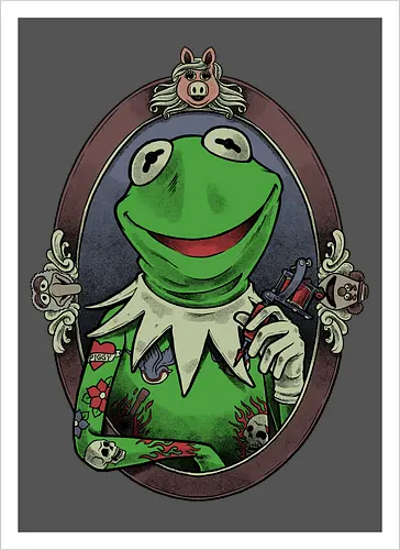 Tattoo Puppet Frog