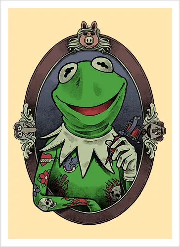 Tattoo Puppet Frog