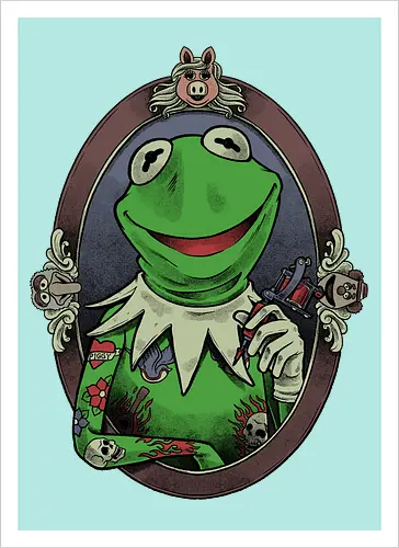 Tattoo Puppet Frog