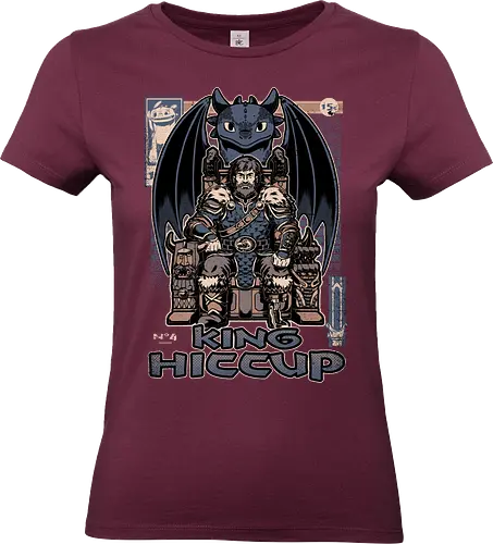 Viking Dragon King - Cool, Dragon, Animation, Mythical, Mythology, Mythological Creatures, Creature, viking, leader, alpha, king, magazine, cover, comic, tv show, comic book, Movie, Vikings, throne - Standard T-Shirt (Frauen)