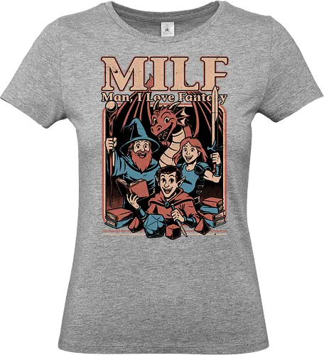 Vintage RPG Crew Joke - rpg, Pen and Paper, d20, dungeon master, role-playing game, tabletop, game master, milf, fantasy, adventure, crew, joke, gaming, game, game night, boardgame, elf, thief, wizard, barbarian, knight, warrior, dragon - Standard T-Shirt (Frauen)