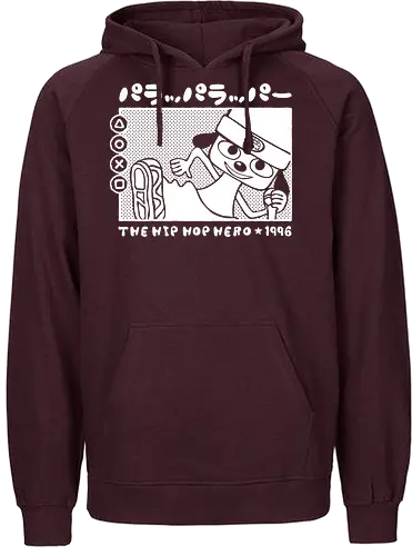 Rappa Doggo - funk, parappa, dog, retro, cute, music, rap, onion - Fairtrade Hoodie