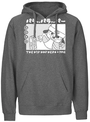 Rappa Doggo - funk, parappa, dog, retro, cute, music, rap, onion - Fairtrade Hoodie