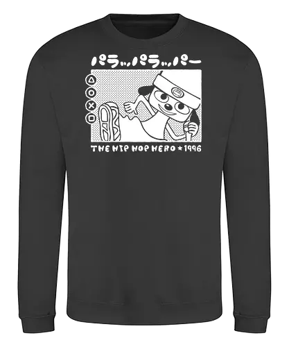 Rappa Doggo - funk, parappa, dog, retro, cute, music, rap, onion - Sweatshirt