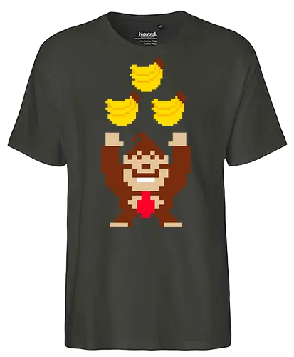 Tribananas - banana, donkey, king, rock, monkey, ape - Fairtrade T-Shirt