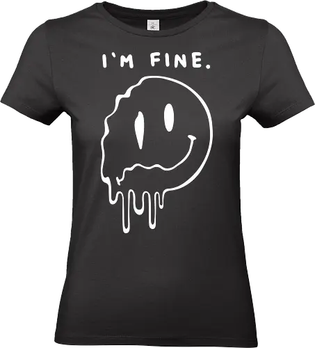 Im fine - dead, sexy, witch, horror, creepy, goth, streetwear, style - Standard T-Shirt (Frauen)