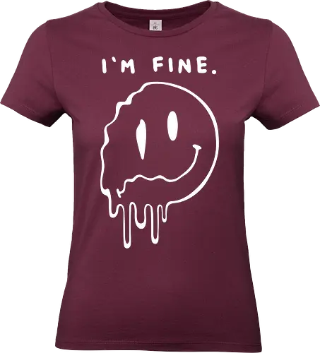 Im fine - dead, sexy, witch, horror, creepy, goth, streetwear, style - Standard T-Shirt (Frauen)
