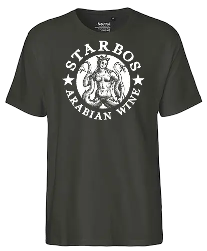 Starbos - dead, streetwear, style, coffee, parody, sexy, witch, horror, creepy, goth - Fairtrade T-Shirt