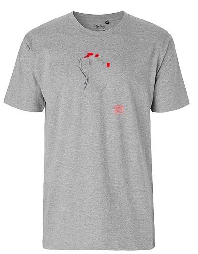 2 koi - koi, carp, sumie, japan, fish - Fairtrade T-Shirt