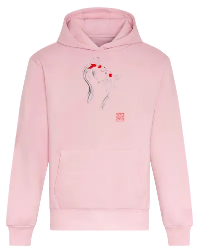 2 koi - koi, carp, sumie, japan, fish - Heavyweight Hoodie