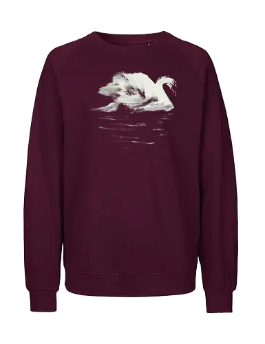 swan - swan, sumie, japan, lake - Fairtrade Sweatshirt