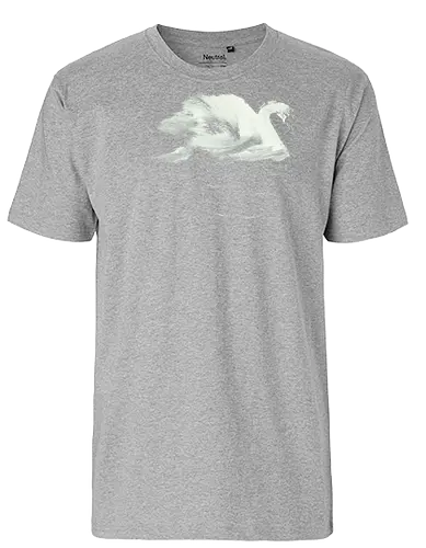 swan - swan, sumie, japan, lake - Fairtrade T-Shirt
