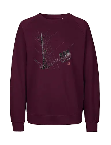 tokyo wires - tokyo, wires, street, sumie, japan - Fairtrade Sweatshirt