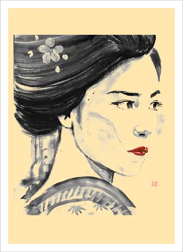 close up geisha