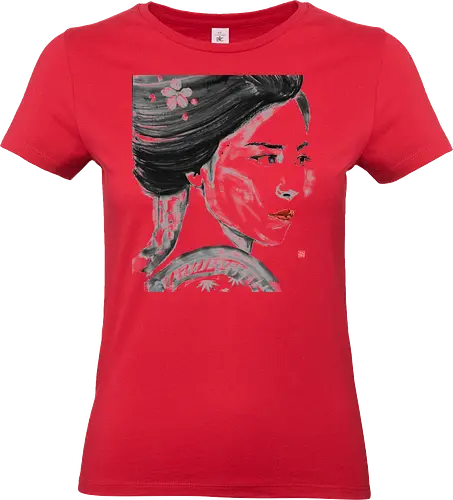 close up geisha - geisha, sumie, japan - Standard T-Shirt (Frauen)