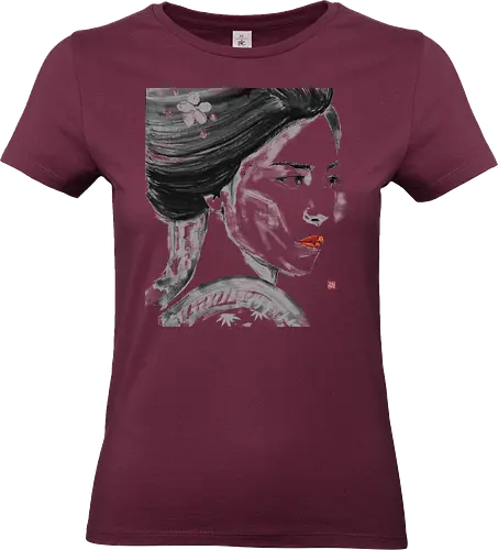 close up geisha - geisha, sumie, japan - Standard T-Shirt (Frauen)