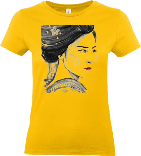 close up geisha - geisha, sumie, japan - Standard T-Shirt (Frauen)