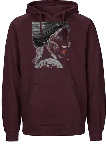 close up geisha - geisha, sumie, japan - Fairtrade Hoodie