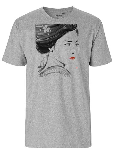 close up geisha - geisha, sumie, japan - Fairtrade T-Shirt