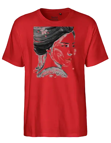 close up geisha - geisha, sumie, japan - Fairtrade T-Shirt