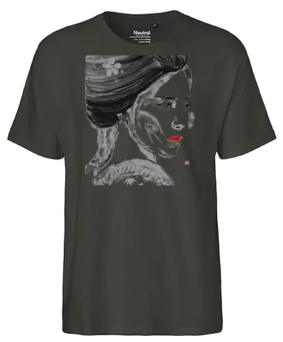 close up geisha - geisha, sumie, japan - Fairtrade T-Shirt
