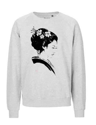 beautiful geisha - geisha, sumie, japan - Fairtrade Sweatshirt