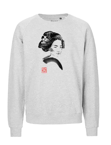 geisha hair - geisha, hair, sumie, japan - Fairtrade Sweatshirt