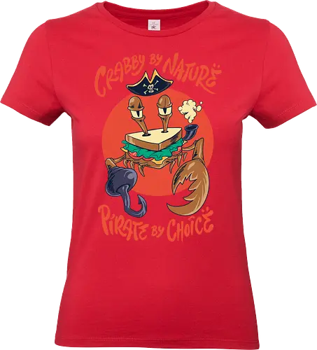 crimson crust  - animal, crab, pirates, cool, seafood, cool, sandwich, bread, zodiac - Standard T-Shirt (Frauen)