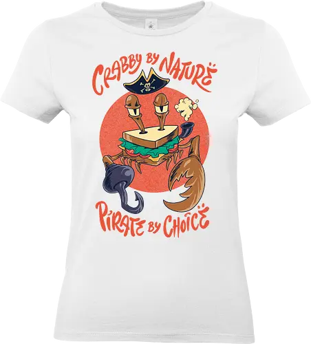 crimson crust  - animal, crab, pirates, cool, seafood, cool, sandwich, bread, zodiac - Standard T-Shirt (Frauen)