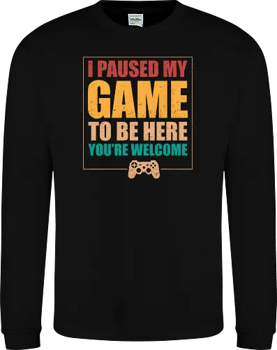 I paused my game to be here, you're welcome.