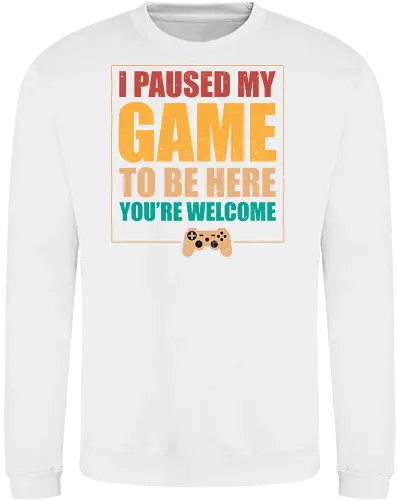 I paused my game to be here, you're welcome.