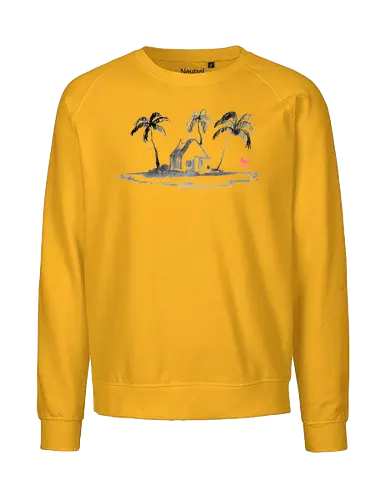 island - island, sumie, japan, palmtrees - Fairtrade Sweatshirt
