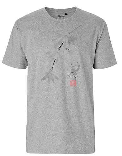 maple jizo - jizo, maple, tree, sumie, japan - Fairtrade T-Shirt