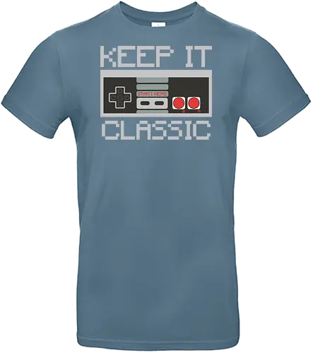 KEEP IT CLASSIC - retro, gaming, controller, vintage, nostalgia, pixelated, design, classic, monochrome, text - Standard T-Shirt