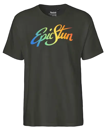 EpicStun - Color Logo - youtube, youtuber, merchandise, minecraft, epicstun, epicstunlp - Fairtrade T-Shirt