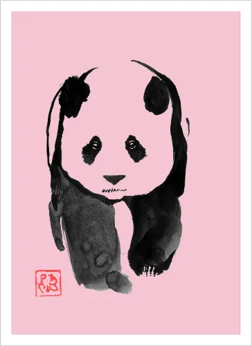 panda walking